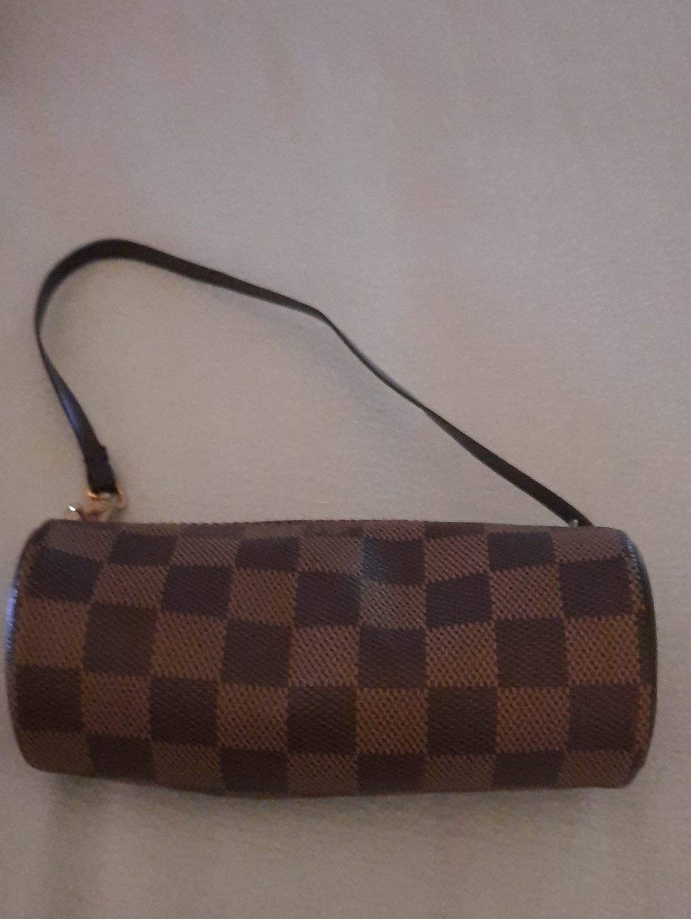 Brown Checkered Women’s Shoulder Bag